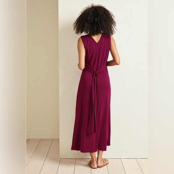 NWT Garnet Hill - Tie-Waist Knit Maxi Dress - Picture 3 of 3